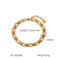 Simple Style Geometric 304 Stainless Steel Plating 18K Gold Plated Women's Bracelets sku image 18