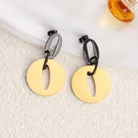1 Pair Vintage Style Classic Style Geometric 304 Stainless Steel Drop Earrings main image 5