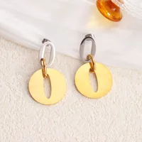 1 Pair Vintage Style Classic Style Geometric 304 Stainless Steel Drop Earrings main image 4