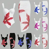 Women's Sexy Flower 2 Pieces Set One Piece Swimwear main image 1