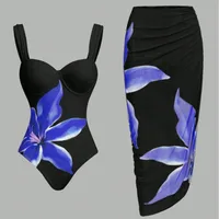 Women's Sexy Flower 2 Pieces Set One Piece Swimwear main image 3