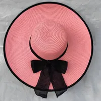 Women's Basic Vacation Solid Color Big Eaves Straw Hat sku image 7