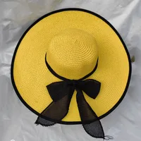 Women's Basic Vacation Solid Color Big Eaves Straw Hat sku image 10