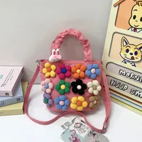 Women's Small Canvas Flower Elegant Streetwear Square Zipper Shoulder Bag main image 5