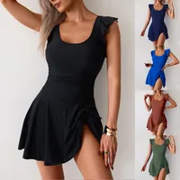 Women's Sexy Solid Color One Piece Swimwear main image 1