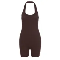Women's Gym Yoga Sports Stripe Rompers sku image 12