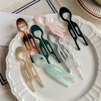Women's Simple Style Solid Color Plastic Hair Sticks main image 4