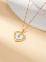 Casual Elegant Simple Style Heart Shape Titanium Steel Plating Women's Jewelry Set sku image 1
