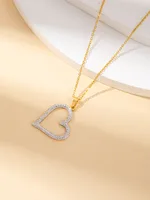 Casual Elegant Simple Style Heart Shape Titanium Steel Plating Women's Jewelry Set sku image 7
