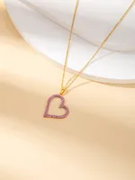 Casual Elegant Simple Style Heart Shape Titanium Steel Plating Women's Jewelry Set sku image 9