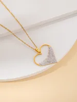 Casual Elegant Simple Style Heart Shape Titanium Steel Plating Women's Jewelry Set sku image 15