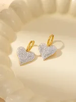 Casual Elegant Simple Style Heart Shape Titanium Steel Plating Women's Jewelry Set sku image 25