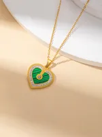 Casual Elegant Simple Style Heart Shape Titanium Steel Plating Women's Jewelry Set sku image 2