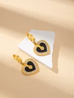 Casual Elegant Simple Style Heart Shape Titanium Steel Plating Women's Jewelry Set sku image 18