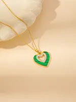 Casual Elegant Simple Style Heart Shape Titanium Steel Plating Women's Jewelry Set sku image 6