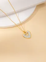 Casual Elegant Simple Style Heart Shape Titanium Steel Plating Women's Jewelry Set sku image 4