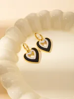 Casual Elegant Simple Style Heart Shape Titanium Steel Plating Women's Jewelry Set sku image 20