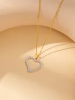 Casual Elegant Simple Style Heart Shape Titanium Steel Plating Women's Jewelry Set sku image 8