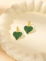 Casual Elegant Simple Style Heart Shape Titanium Steel Plating Women's Jewelry Set sku image 26