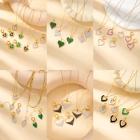 Casual Elegant Simple Style Heart Shape Titanium Steel Plating Women's Jewelry Set main image 4