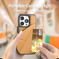 Imitation Leather Solid Color Business Simple Style Phone Cases Phone Cases main image 2