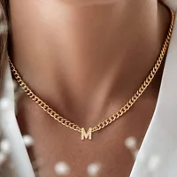 Casual Elegant Simple Style Letter 201 Stainless Steel 304 Stainless Steel Women's Necklace main image 1