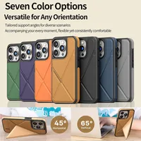 Imitation Leather Solid Color Business Simple Style Phone Cases Phone Cases main image 1