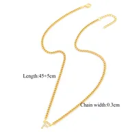 Casual Elegant Simple Style Letter 201 Stainless Steel 304 Stainless Steel Women's Necklace sku image 6