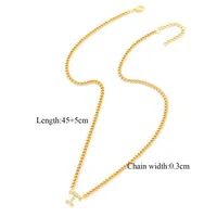 Casual Elegant Simple Style Letter 201 Stainless Steel 304 Stainless Steel Women's Necklace sku image 9