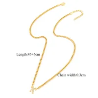 Casual Elegant Simple Style Letter 201 Stainless Steel 304 Stainless Steel Women's Necklace sku image 11