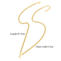 Casual Elegant Simple Style Letter 201 Stainless Steel 304 Stainless Steel Women's Necklace sku image 12