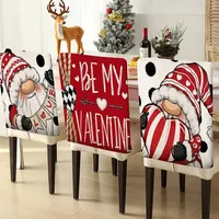 Romantic Cartoon Letter Polyester Chair Cover main image 1