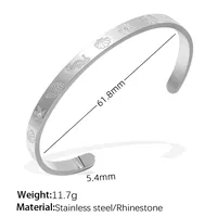 Simple Style IG Style Geometric Titanium Steel Plating Women's Bangle sku image 2