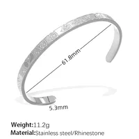Simple Style IG Style Geometric Titanium Steel Plating Women's Bangle sku image 12