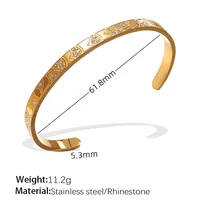 Simple Style IG Style Geometric Titanium Steel Plating Women's Bangle sku image 11