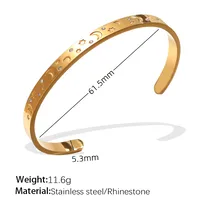 Simple Style IG Style Geometric Titanium Steel Plating Women's Bangle sku image 9