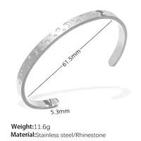 Simple Style IG Style Geometric Titanium Steel Plating Women's Bangle sku image 10