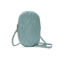 Women's Small Pu Leather Solid Color Classic Style Oval Zipper Phone Wallets main image 4