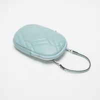 Women's Small Pu Leather Solid Color Classic Style Oval Zipper Phone Wallets main image 5