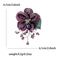 Elegant Tassel Flower Lace Inlay Rhinestones Women's Brooches main image 2