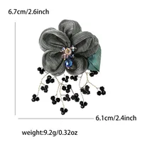 Elegant Tassel Flower Lace Inlay Rhinestones Women's Brooches sku image 5