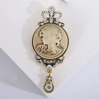 Retro Human Alloy Inlay Rhinestones Women's Brooches main image 4