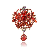 Elegant Retro Geometric Alloy Inlay Rhinestones Glass Women's Brooches main image 5