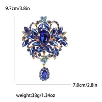 Elegant Retro Geometric Alloy Inlay Rhinestones Glass Women's Brooches sku image 4