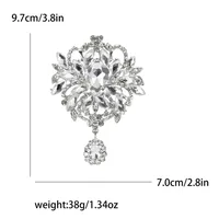Elegant Retro Geometric Alloy Inlay Rhinestones Glass Women's Brooches sku image 8