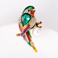 Cute Alloy Inlay Rhinestones Pearl Women's Brooches main image 4