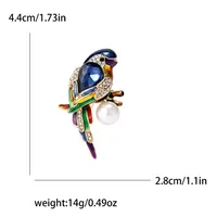 Cute Alloy Inlay Rhinestones Pearl Women's Brooches main image 2