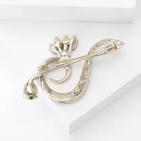 Elegant Notes Alloy Inlay Rhinestones Women's Brooches main image 4