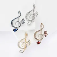 Elegant Notes Alloy Inlay Rhinestones Women's Brooches main image 1