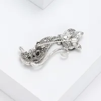 Cute Retro Cat Alloy Inlay Shell Women's Brooches main image 5